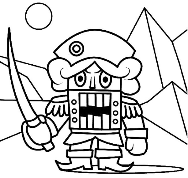 Щелкунчик раскраска