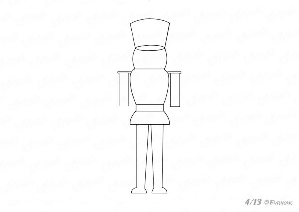 Рисунок Щелкунчика пошаговая