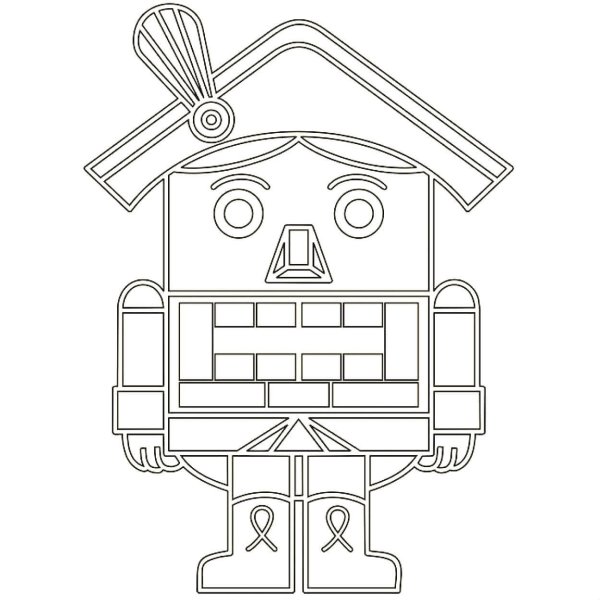 Щелкунчик раскраска для детей