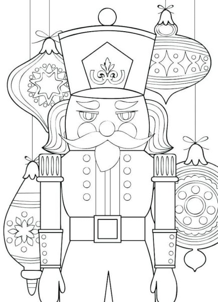 Щелкунчик трафарет