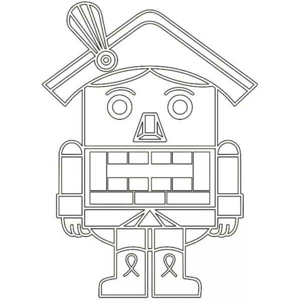 Щелкунчик трафарет