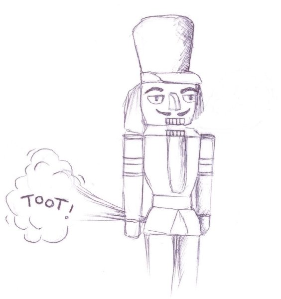 Щелкунчик рисунок поэтапно