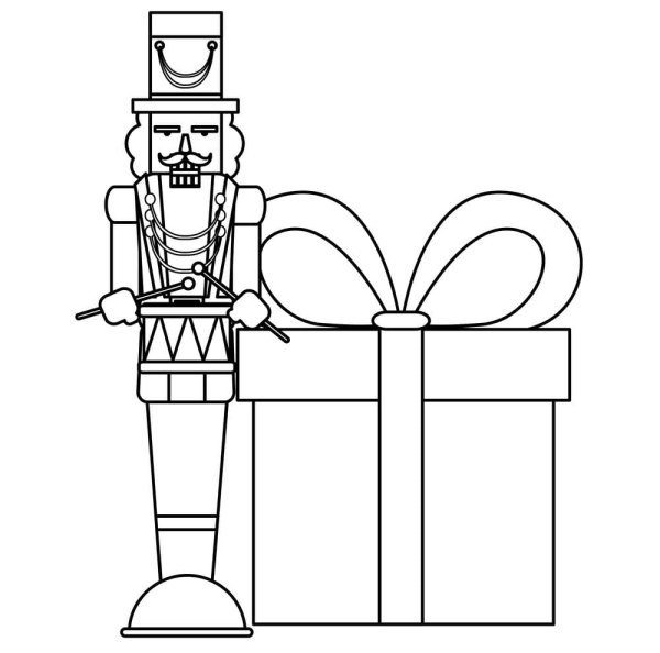 Щелкунчик раскраска