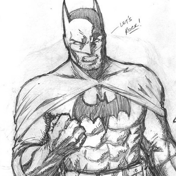 Бэтмен карандашом