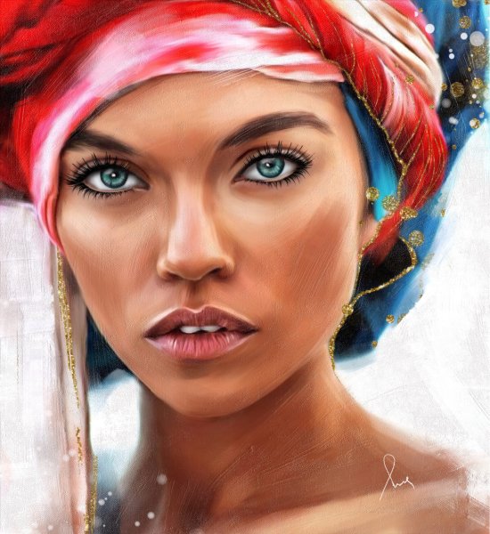 Рисование портрета в фотошопе