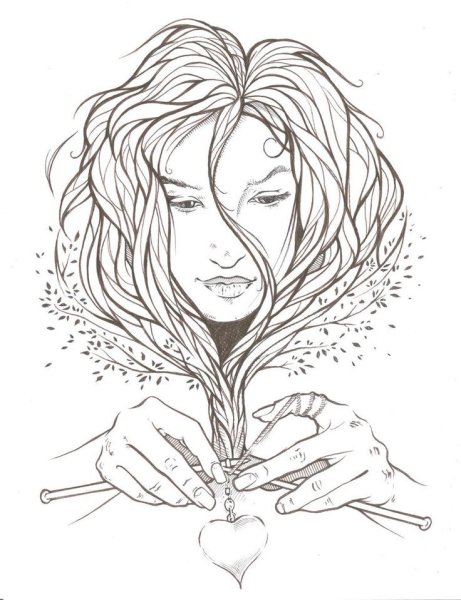 Мать природа рисунки карандашом