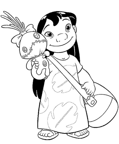 Раскраски Lilo Stitch