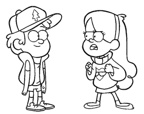 Картинки для срисовки Гравити Фолз Мейбл