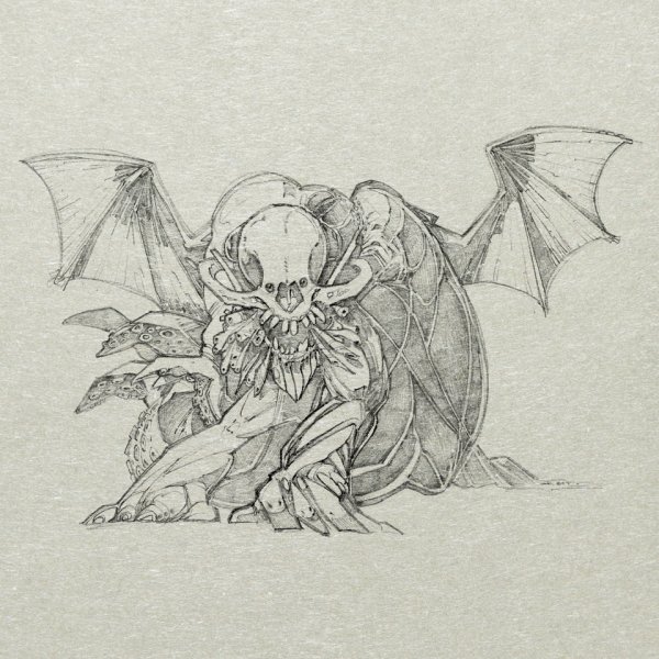 Ктулху с крыльями эскизы