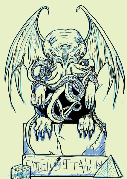 Скетч Ктулху Лавкрафт