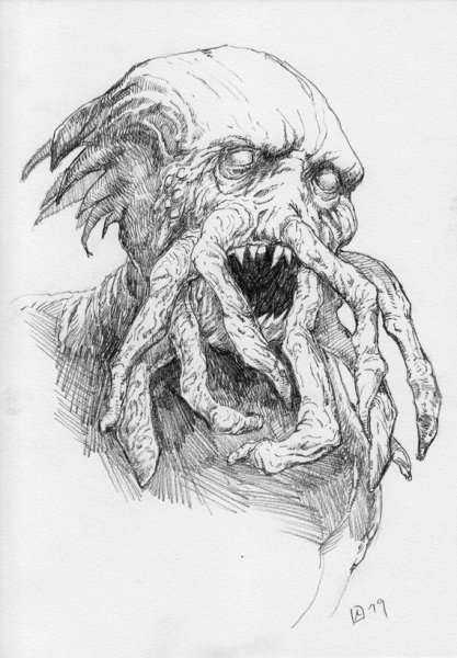 Дагон Лавкрафт эскиз