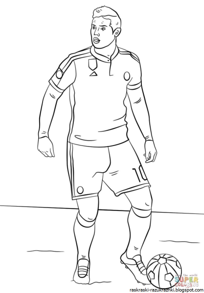 Футболист карандашом