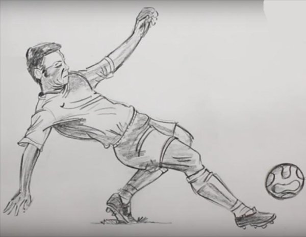 Набросок футболиста