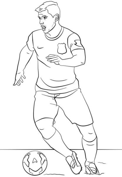 Футбол раскраска для детей