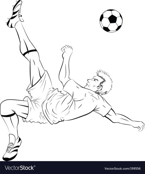 Футболист карандашом