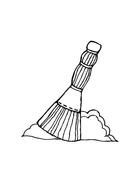 Метелка раскраска