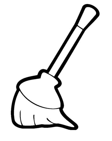Метла раскраска