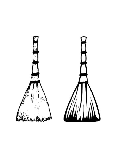 Метелка раскраска