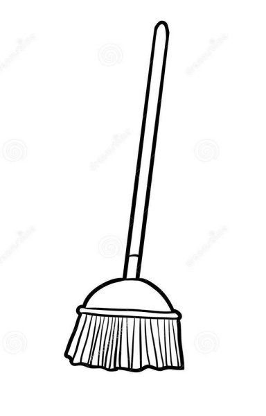 Метла раскраска