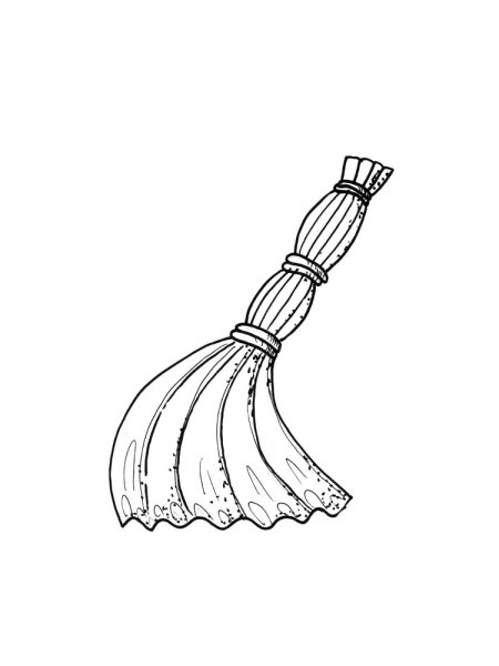 Веник раскраска