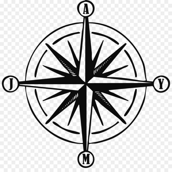 Роза ветров эскиз