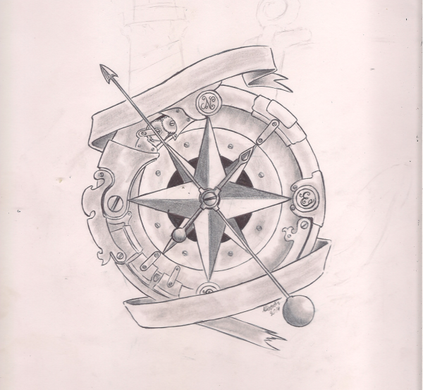 Роза ветров стимпанк