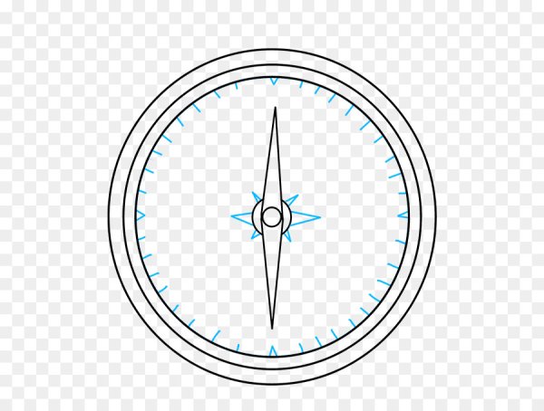 Схематическое изображение компаса