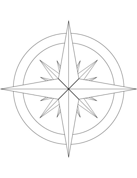 16 Лучевая роза ветров