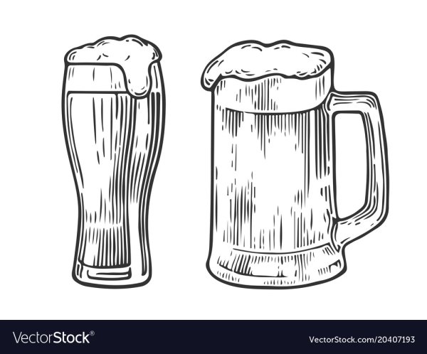 Пивные стаканы вектор