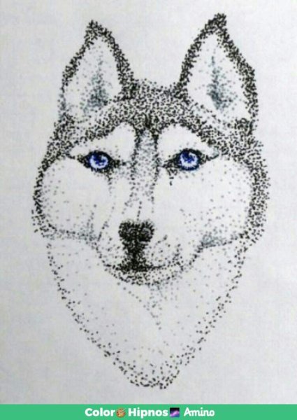 Точечное рисование гелевой ручкой