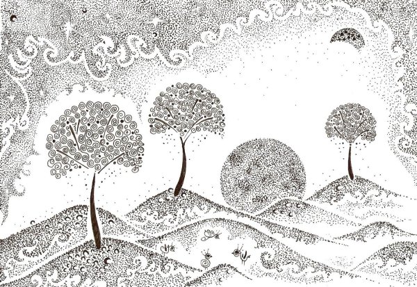 Картины в технике Графика