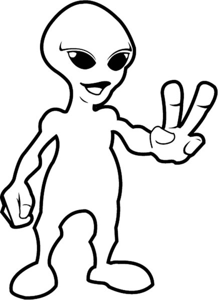 Инопланетянин рисунок