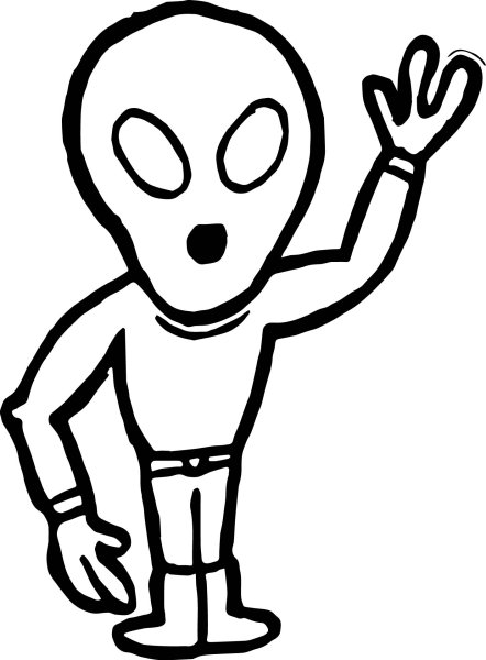 Инопланетянин срисовать