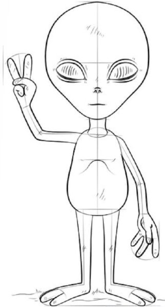 Инопланетянин карандашом