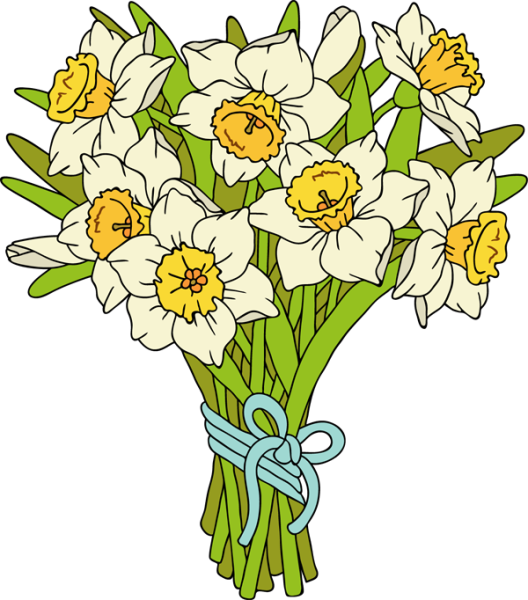 Раскраска цветы букет