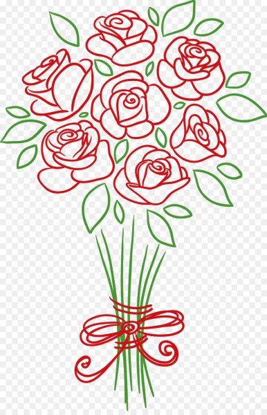 Цветы для разукрашивания