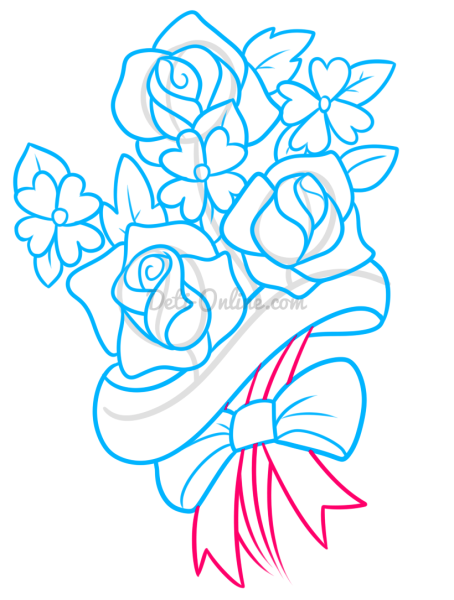 Тюльпаны рисунок карандашом