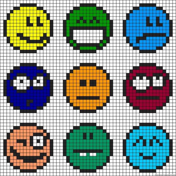 Рисунки по клеточкам маленькие
