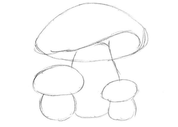 Рисование грибная Поляна подготовительная группа Колдина