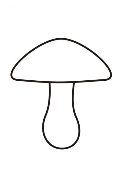 Гриб раскраска