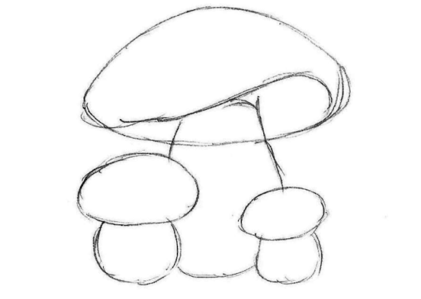 Грибы контур подосиновик