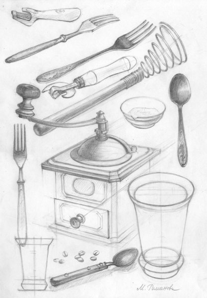 Наброски предметов