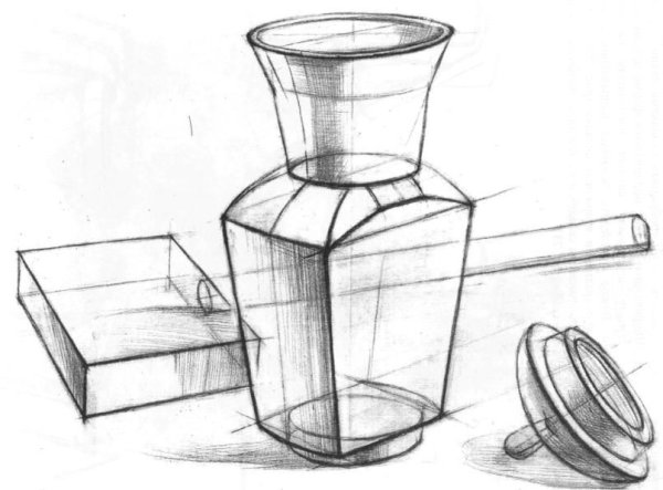 Линейно конструктивное построение предметов