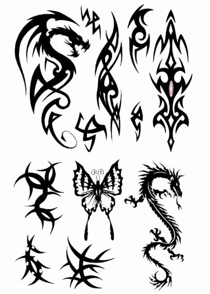 Тату простые узоры