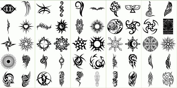 Небольшой узор тату