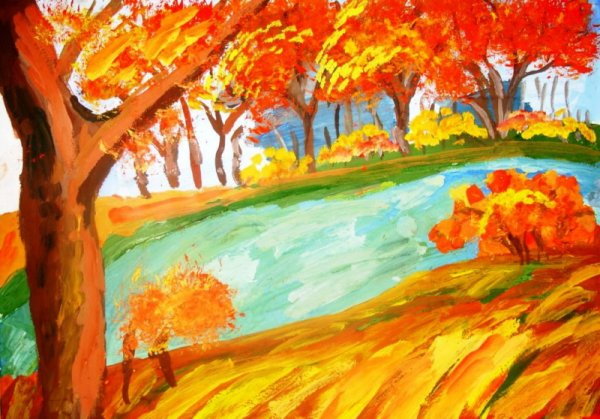 Золотая осень рисунок