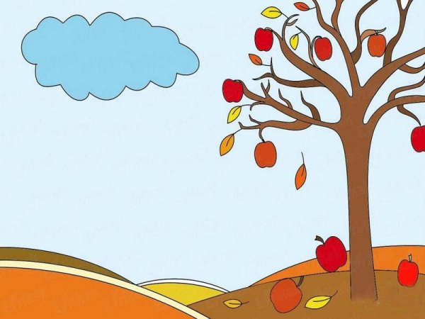 Рисунок осень несложный