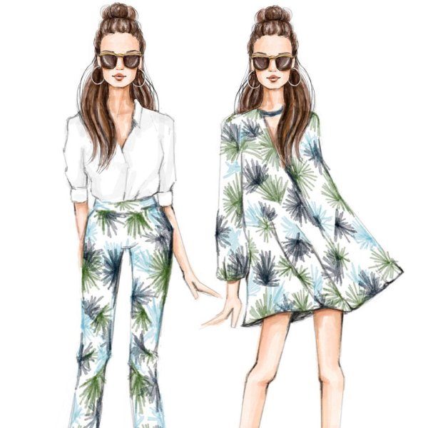 Эскизы одежды Хайден Уильямс