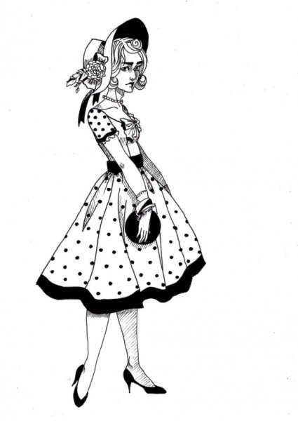 Леди зарисовка