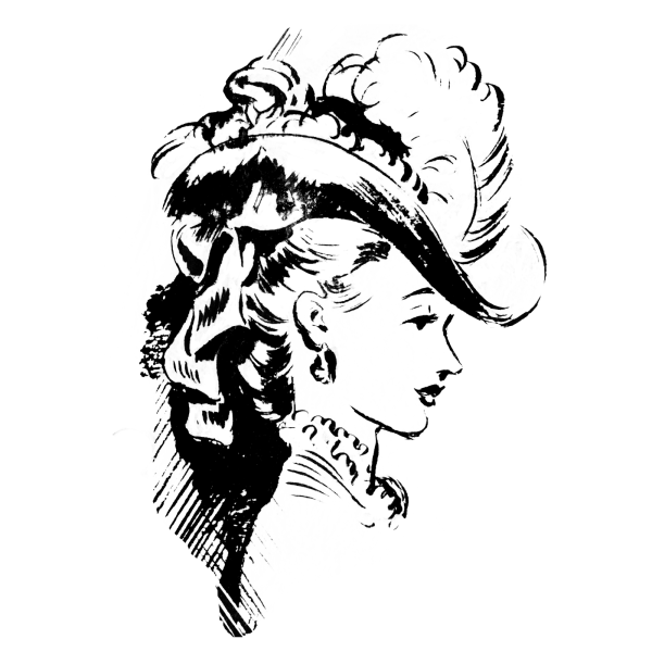 Леди рисунок